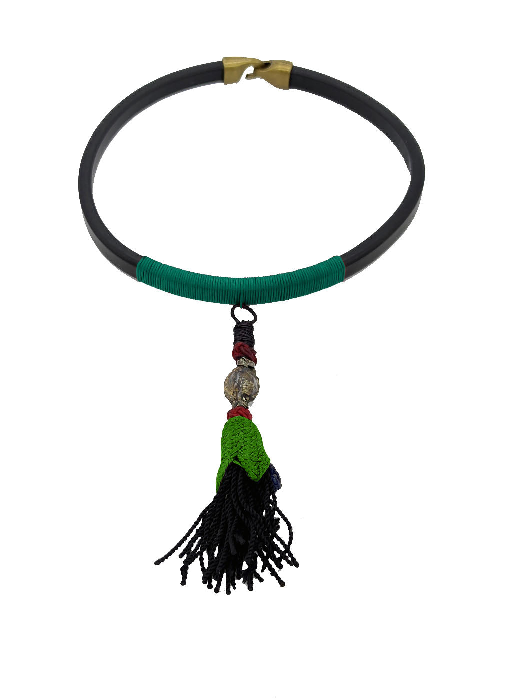 GARGANTILLA CUERO + BORLA UZBEQUISTÁN