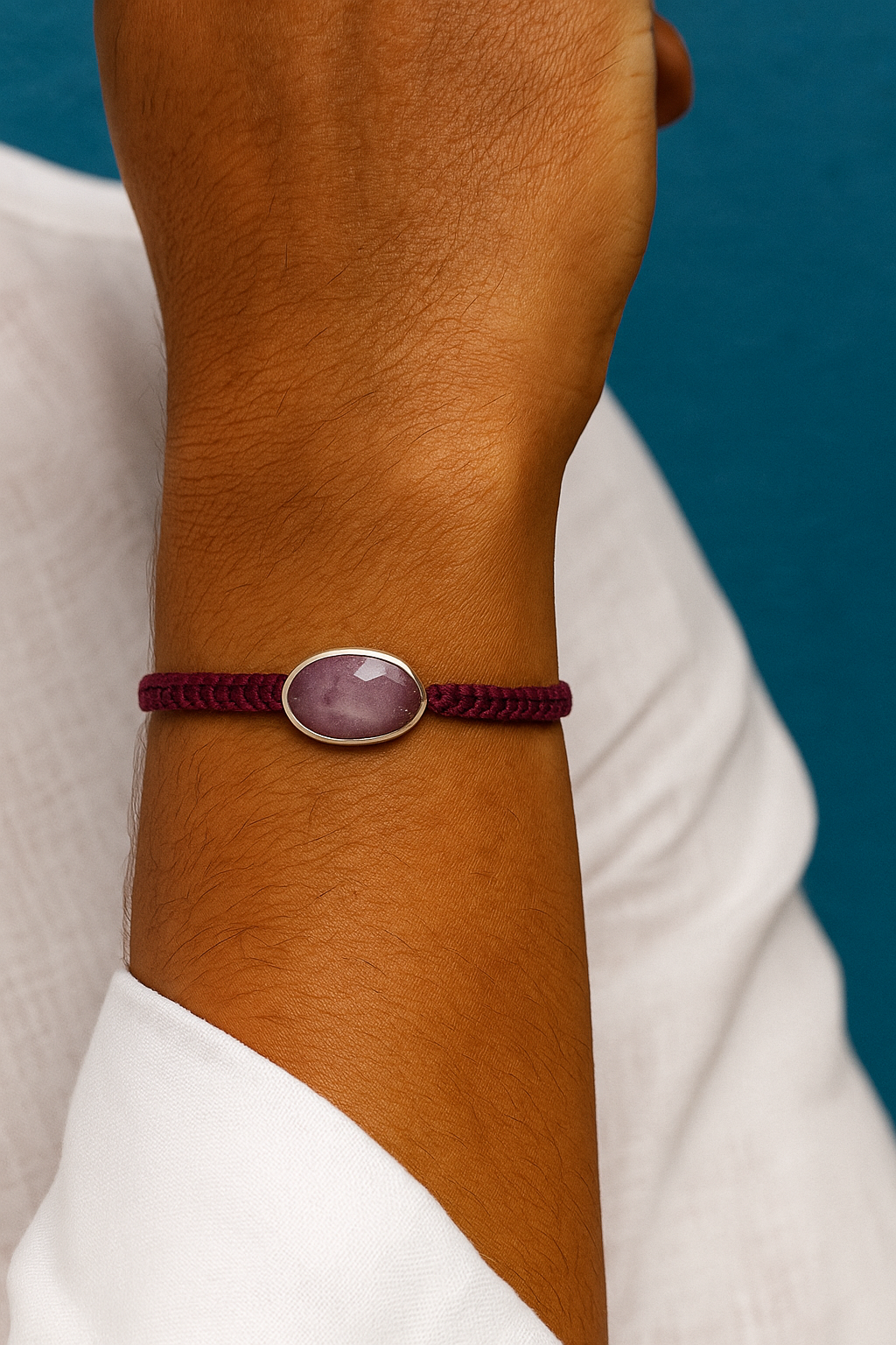 PULSERA MACRAMÉ PIEDRAS PRECIOSAS