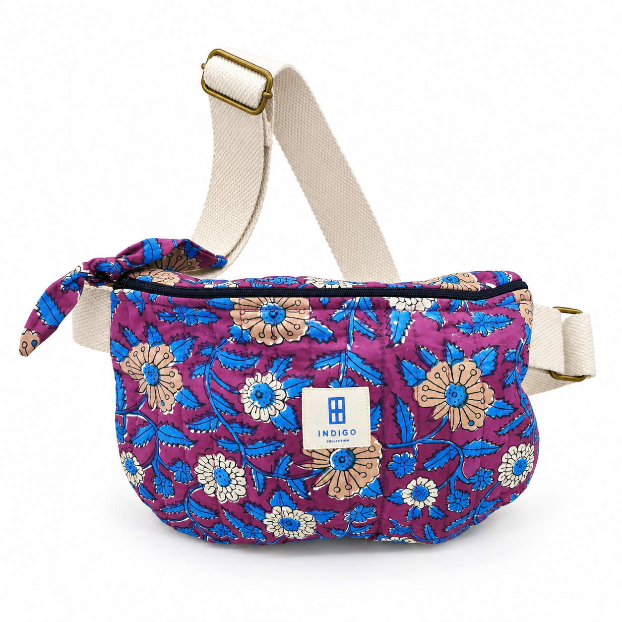 BOLSO BANANA FLORES MORA