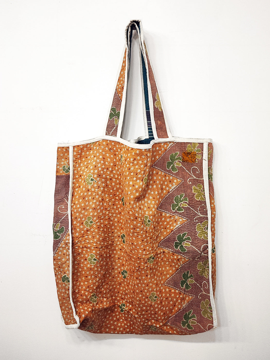 BOLSO TOTE VINTAGE KANTHA