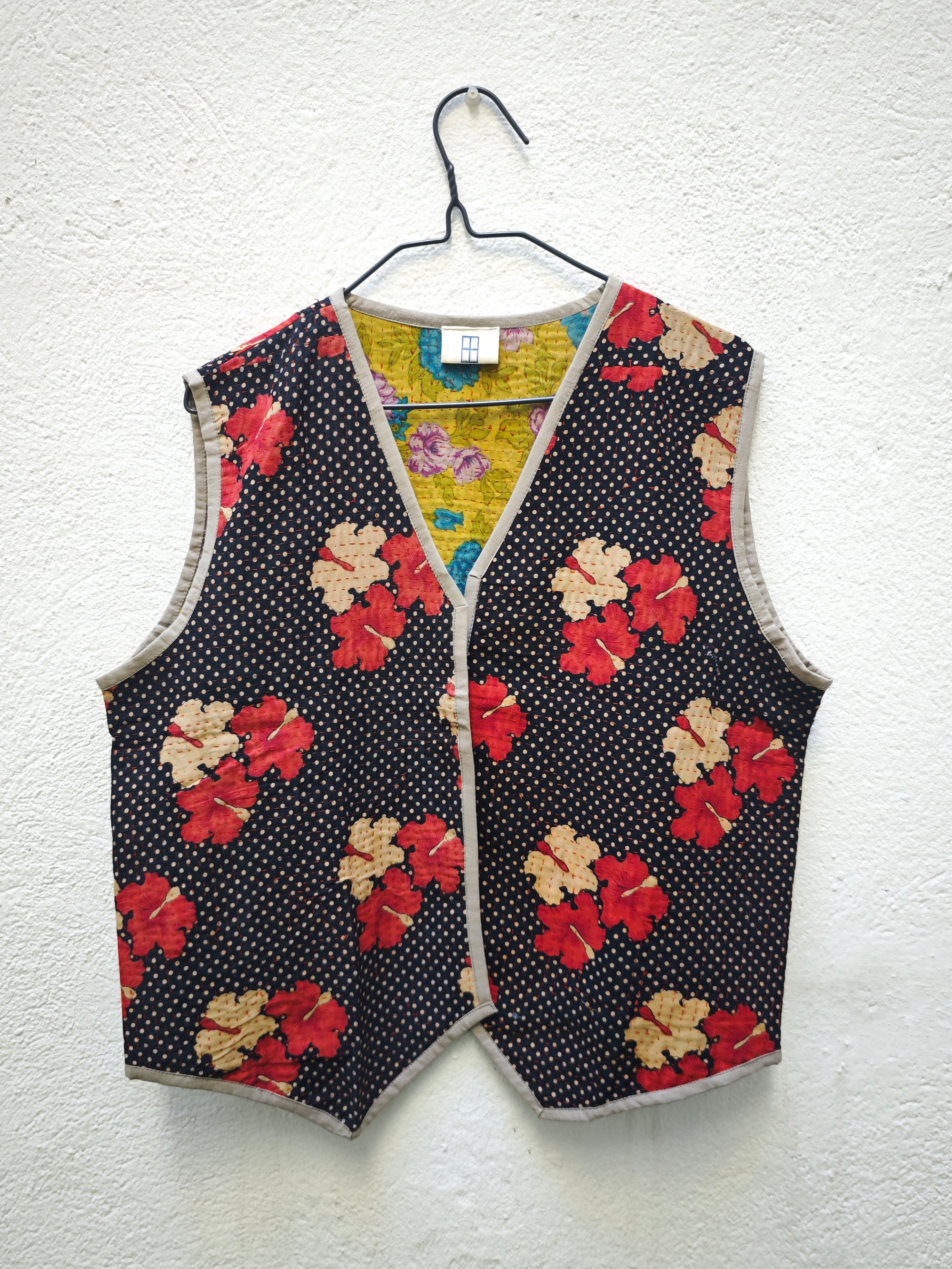 CHALECO PICOS VINTAGE KANTHA 1-2-3-4-5-6-7-8-9-10-11-12-13-14-15-16