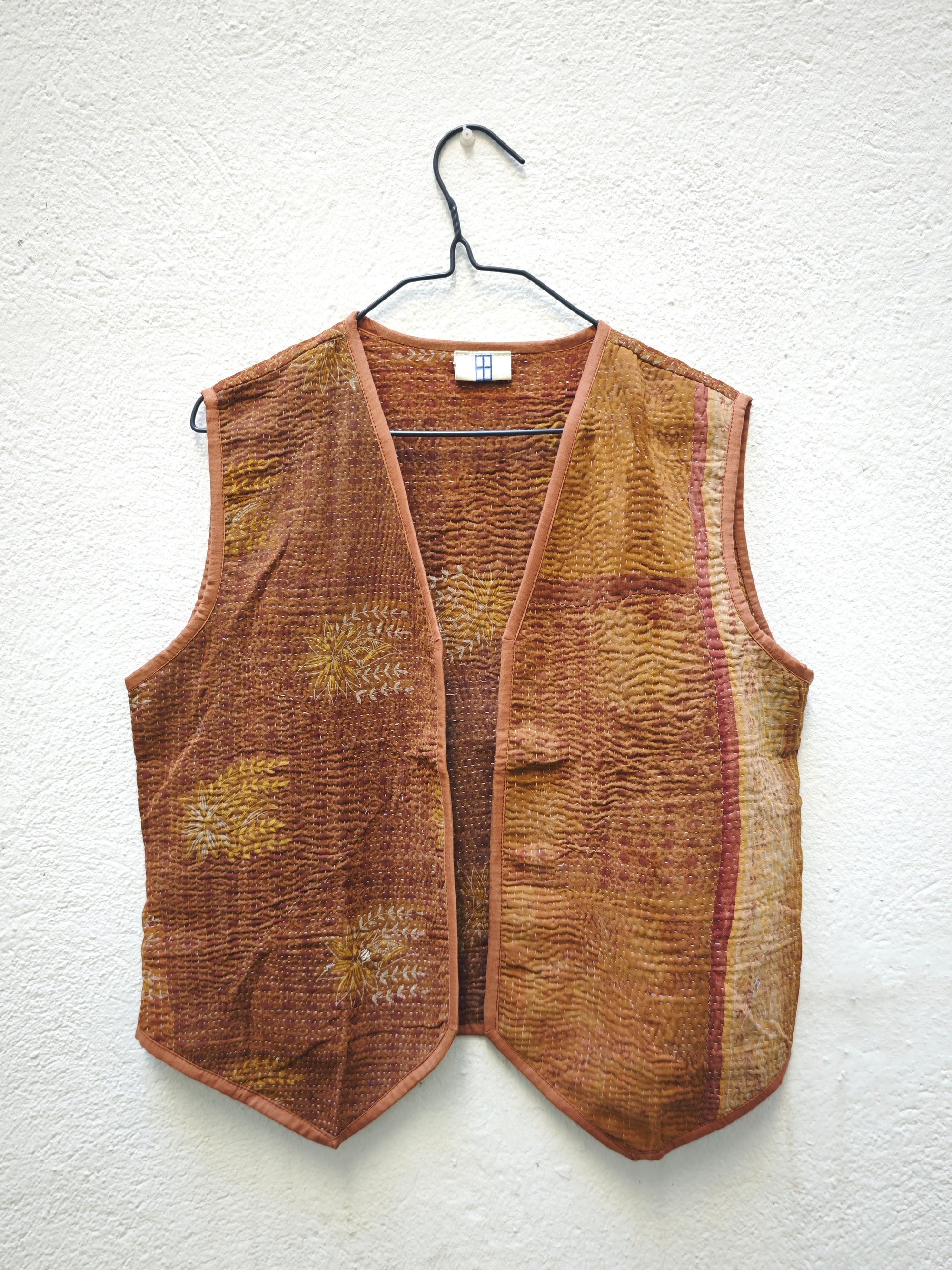 CHALECO PICOS VINTAGE KANTHA 1-2-3-4-5-6-7-8-9-10-11-12-13-14-15-16