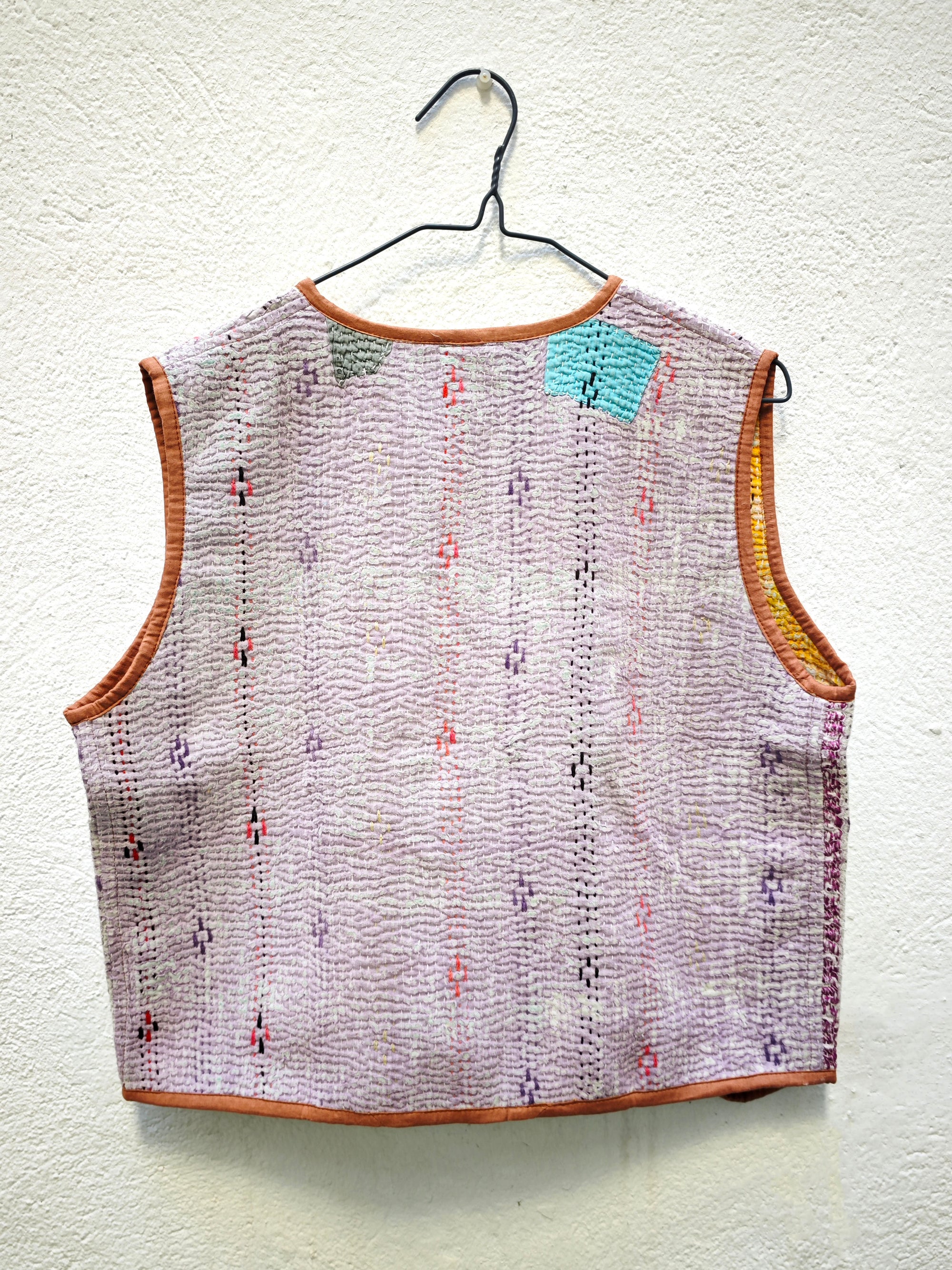 CHALECO PICOS VINTAGE KANTHA 1-2-3-4-5-6-7-8-9-10-11-12-13-14-15-16