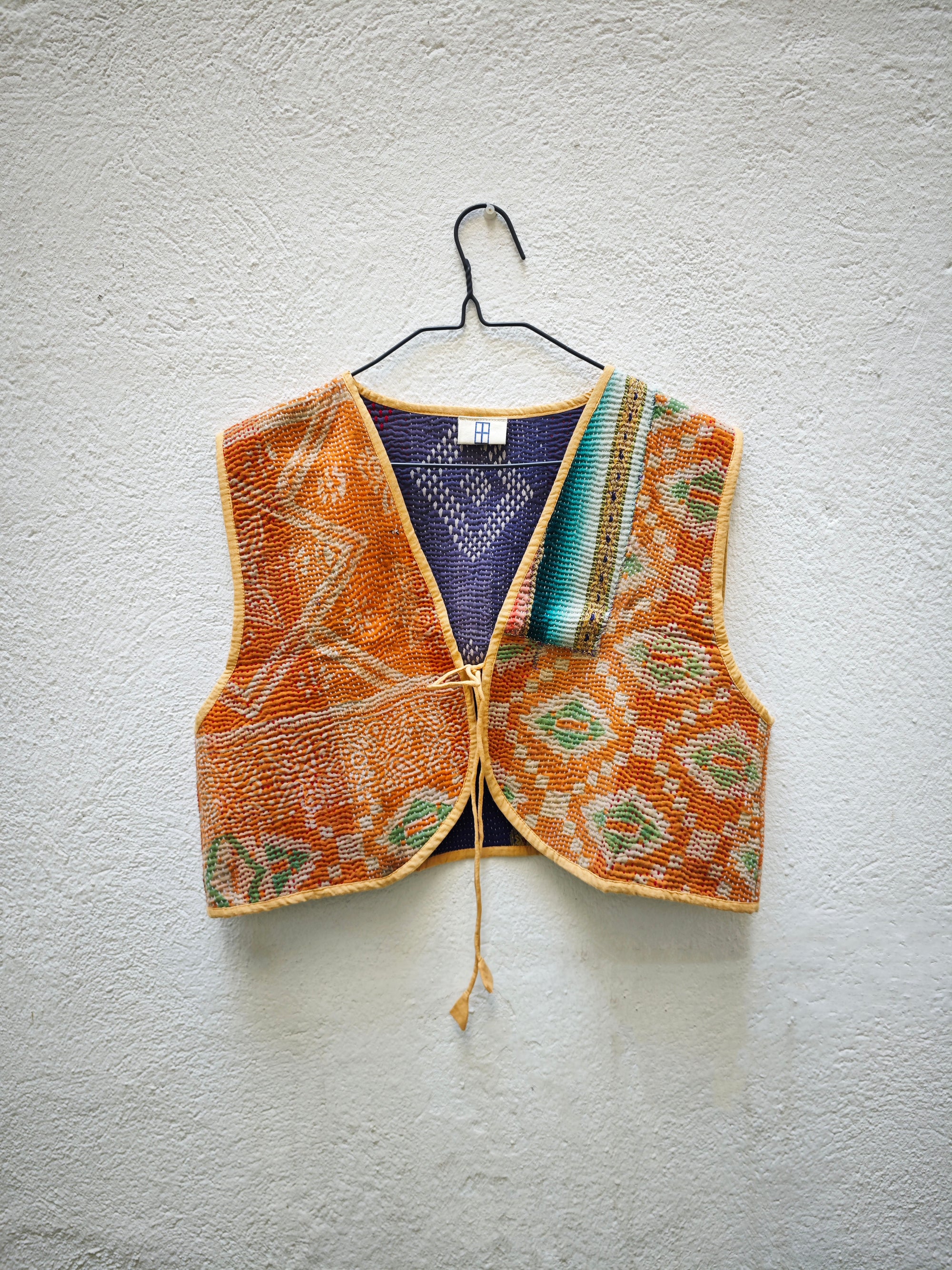 CHALECOS NUDO VINTAGE KANTHA 1-2-3-4-5-6-7-8-9-10-11