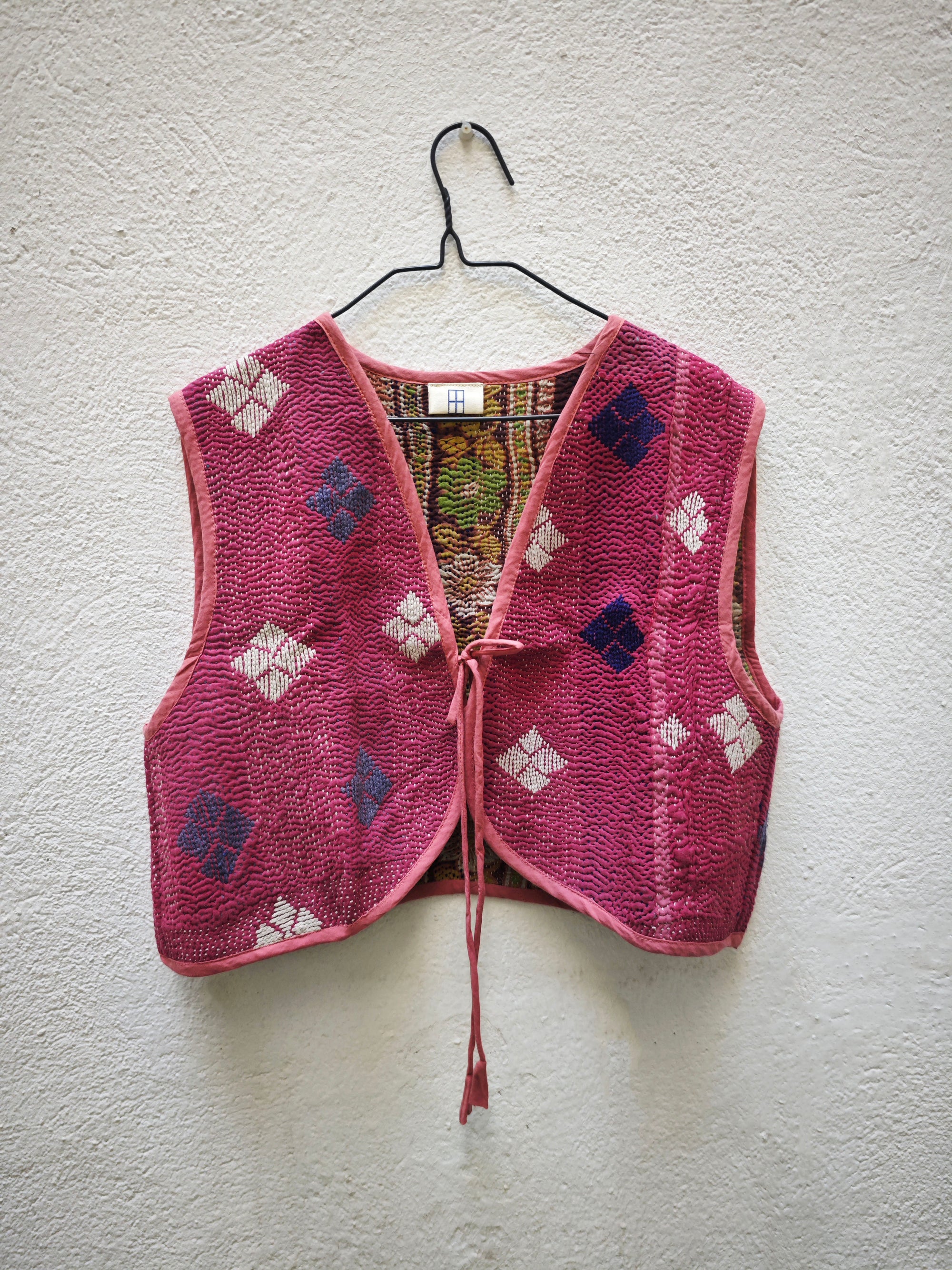 CHALECOS NUDO VINTAGE KANTHA 1-2-3-4-5-6-7-8-9-10-11