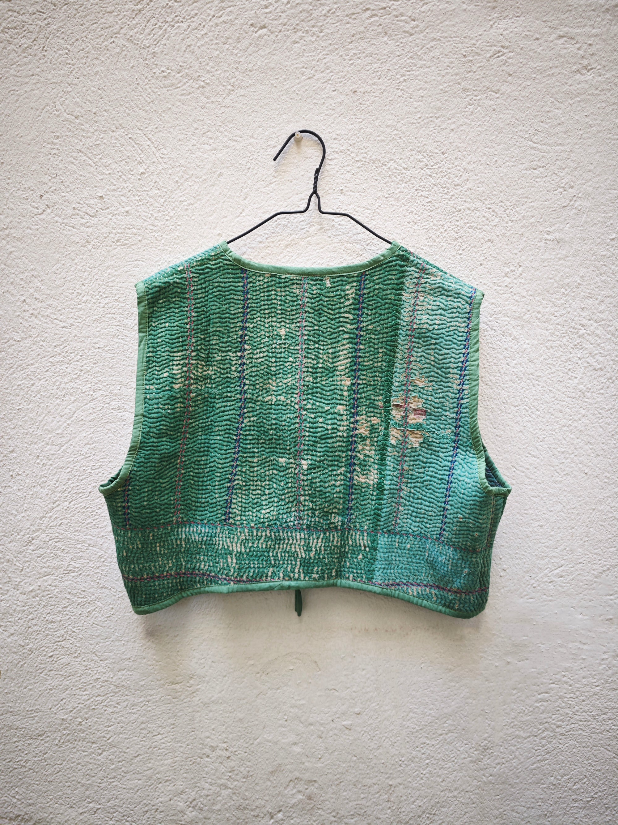 CHALECOS NUDO VINTAGE KANTHA 1-2-3-4-5-6-7-8-9-10-11
