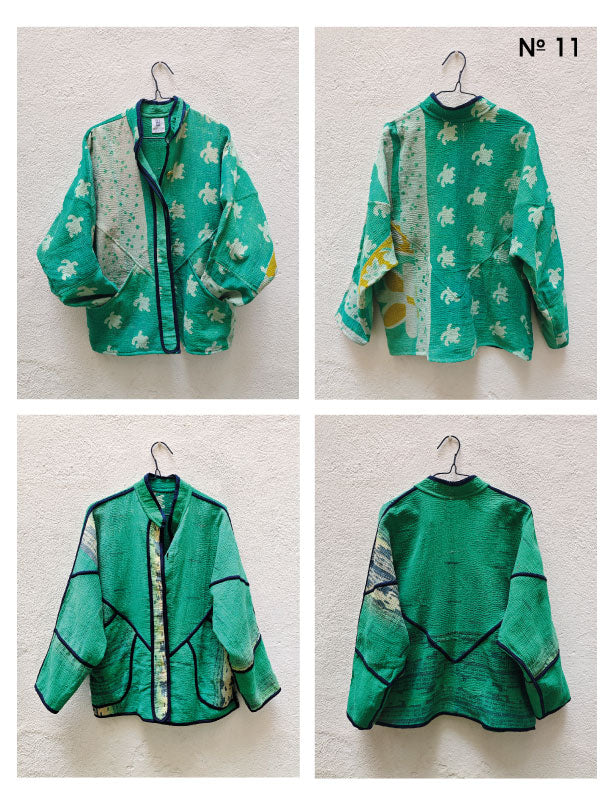 CHAQUETAS VINTAGE KANTHA 1-2-3-4-5-6-7-8-9-10-11-12-13-14-15-16-17-18-19