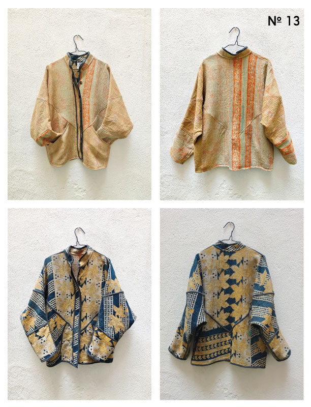 CHAQUETAS VINTAGE KANTHA 1-2-3-4-5-6-7-8-9-10-11-12-13-14-15-16-17-18-19