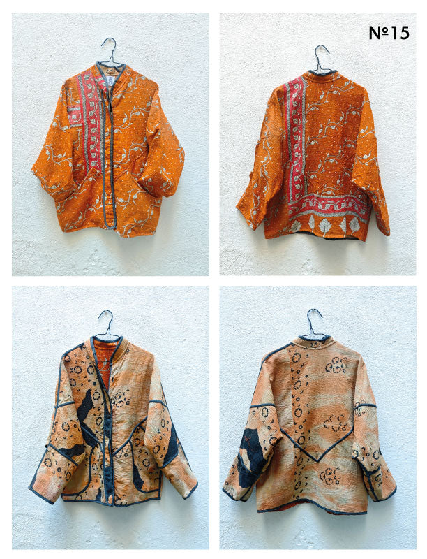 CHAQUETAS VINTAGE KANTHA 1-2-3-4-5-6-7-8-9-10-11-12-13-14-15-16-17-18-19