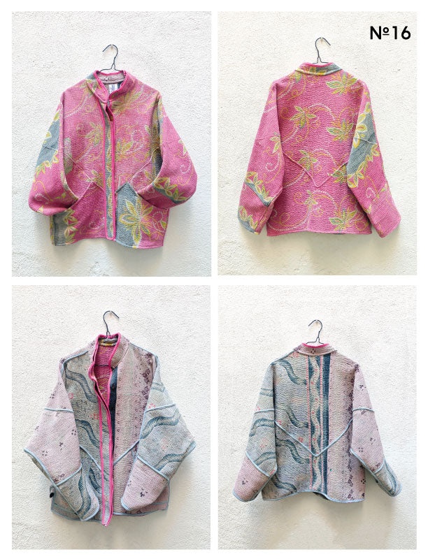 CHAQUETAS VINTAGE KANTHA 1-2-3-4-5-6-7-8-9-10-11-12-13-14-15-16-17-18-19