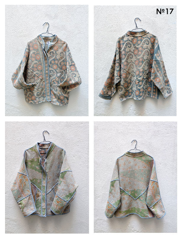 CHAQUETAS VINTAGE KANTHA 1-2-3-4-5-6-7-8-9-10-11-12-13-14-15-16-17-18-19