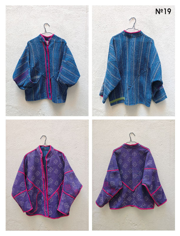 CHAQUETAS VINTAGE KANTHA 1-2-3-4-5-6-7-8-9-10-11-12-13-14-15-16-17-18-19