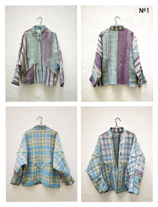 CHAQUETAS VINTAGE KANTHA 1-2-3-4-5-6-7-8-9-10-11-12-13-14-15-16-17-18-19