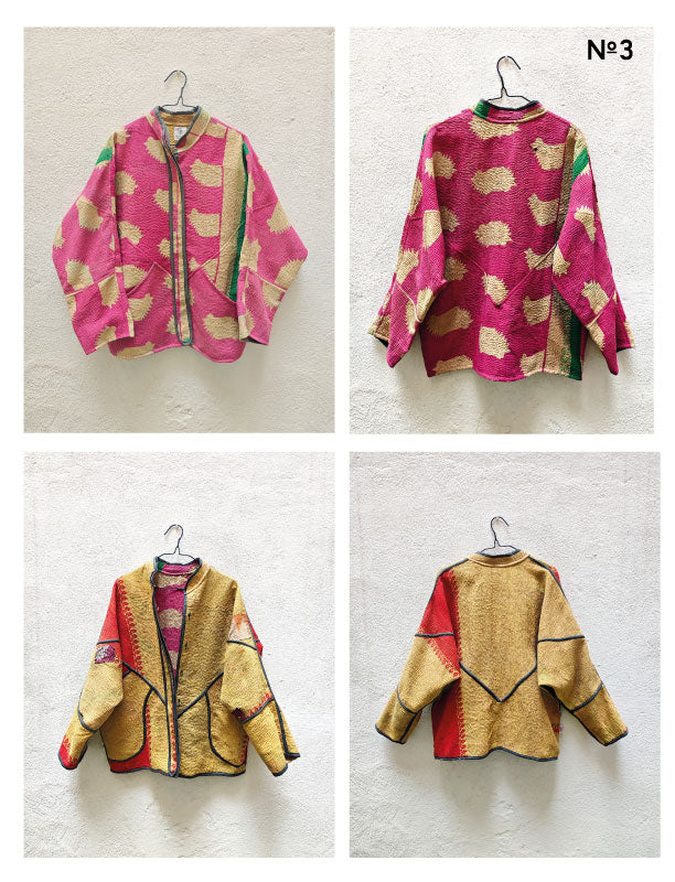 CHAQUETAS VINTAGE KANTHA 1-2-3-4-5-6-7-8-9-10-11-12-13-14-15-16-17-18-19