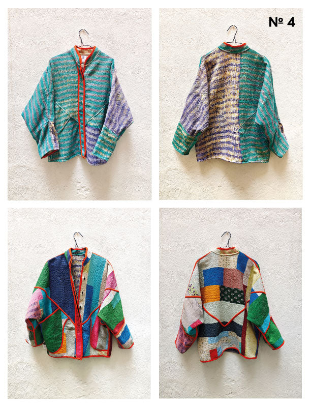 CHAQUETAS VINTAGE KANTHA 1-2-3-4-5-6-7-8-9-10-11-12-13-14-15-16-17-18-19