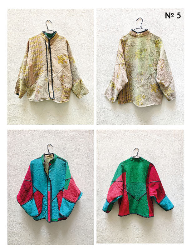 CHAQUETAS VINTAGE KANTHA 1-2-3-4-5-6-7-8-9-10-11-12-13-14-15-16-17-18-19
