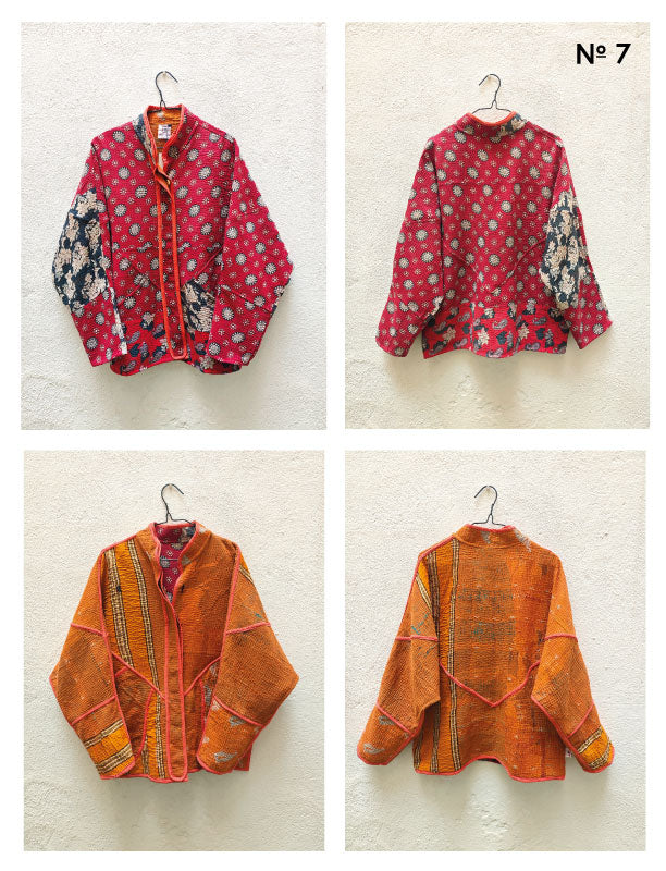 CHAQUETAS VINTAGE KANTHA 1-2-3-4-5-6-7-8-9-10-11-12-13-14-15-16-17-18-19