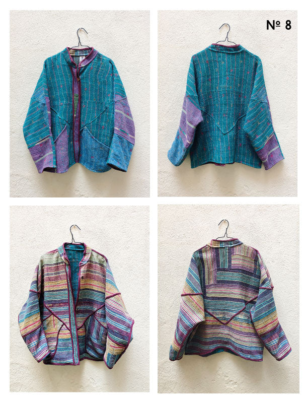 CHAQUETAS VINTAGE KANTHA 1-2-3-4-5-6-7-8-9-10-11-12-13-14-15-16-17-18-19