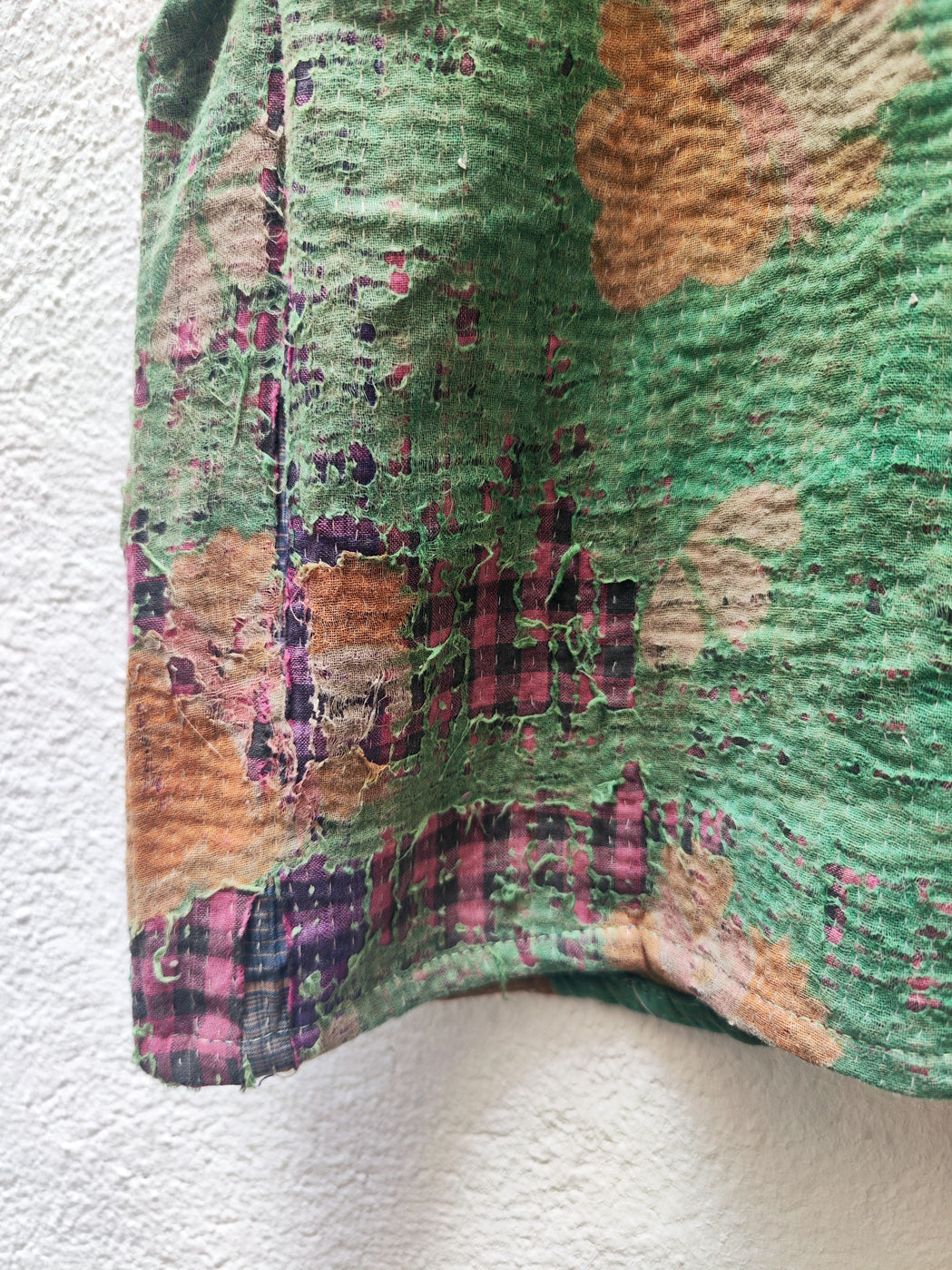 CHALECO CORTO VINTAGE KANTHA 1-2-3-4-5-6-7-8-9-10-11