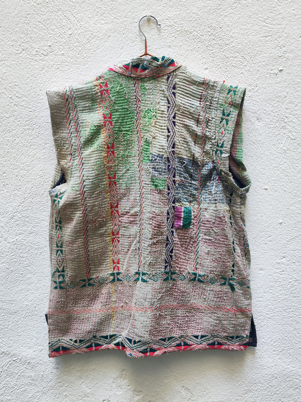 CHALECO LARGO VINTAGE KANTHA 1-2-3-4