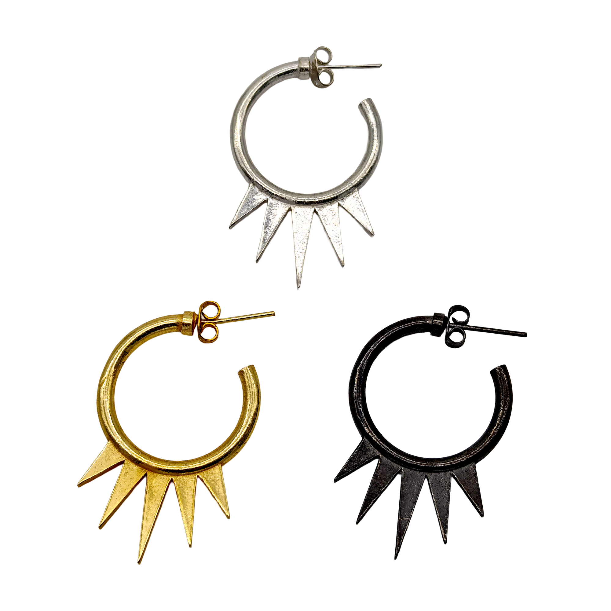 PENDIENTE ARO PUNKY ORO MINI