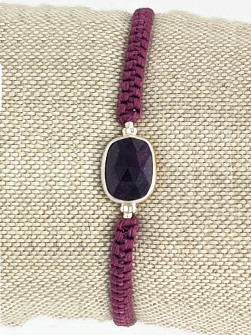 PULSERA MACRAMÉ PIEDRAS PRECIOSAS