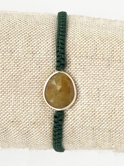 PULSERA MACRAMÉ PIEDRA PRECIOSA