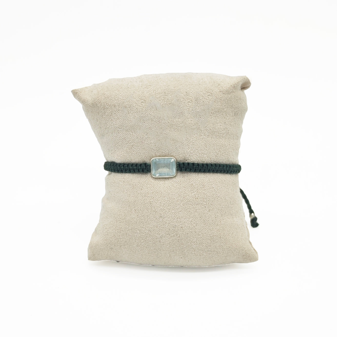 PULSERA AGUAMARINA MACRAMÉ