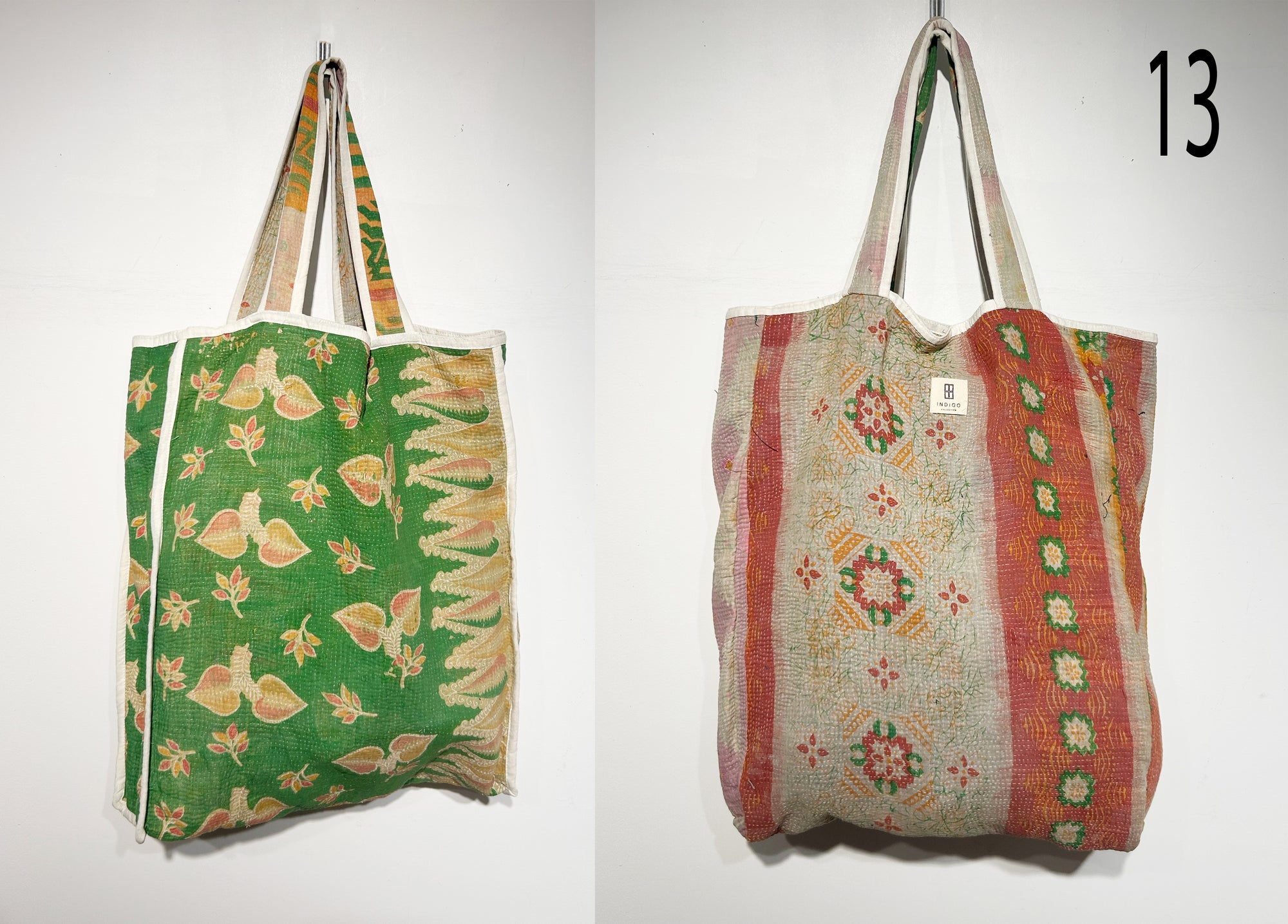 BOLSO TOTE VINTAGE KANTHA