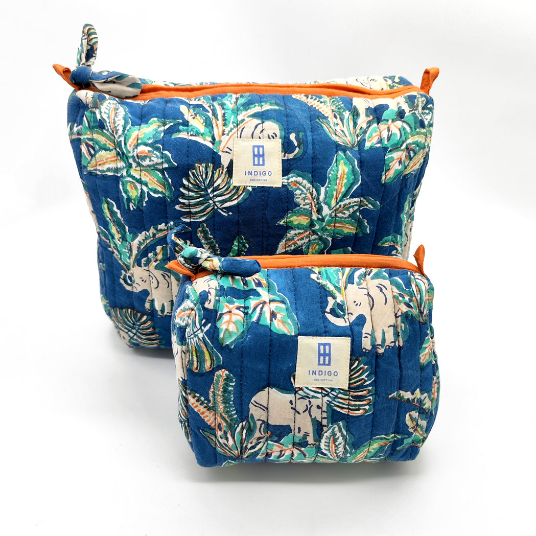 Bolsa de viaje estampada III y pack de 3 neceseres - Elephantrooms