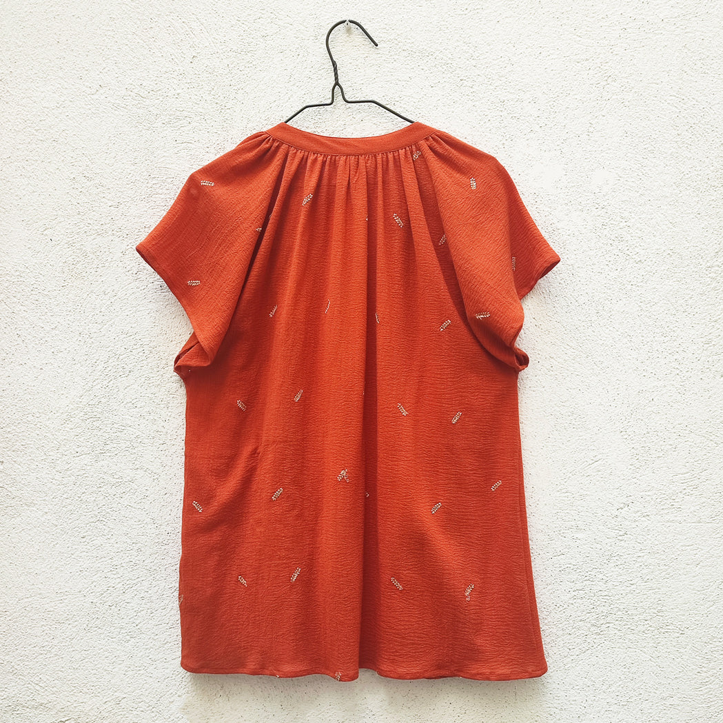 BLUSA KERALA NARANJA RAMITAS